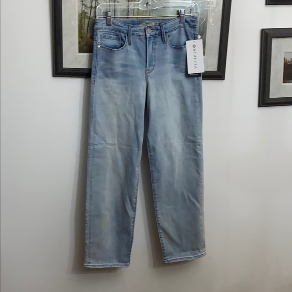 NWT ATHLETA AGATE WASH SCULPTEK SLIM STRAIGHT